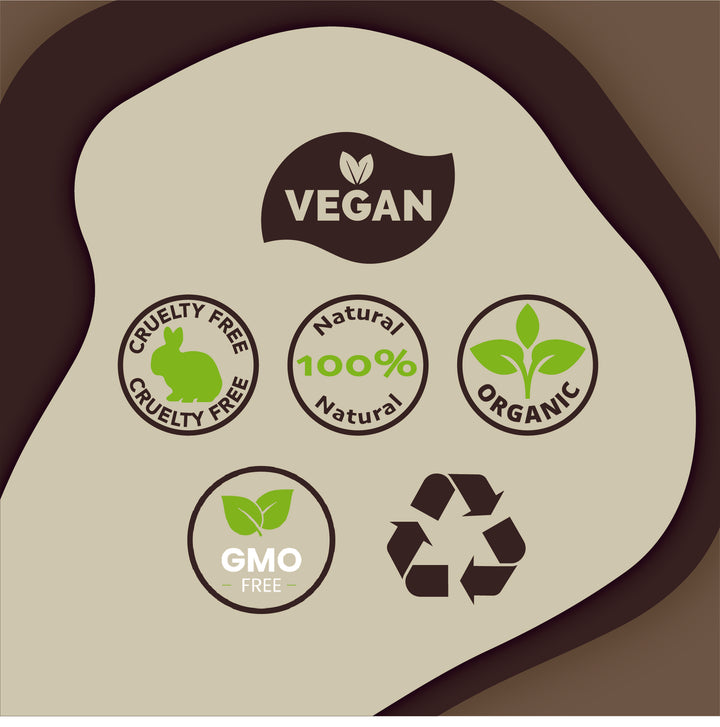vegan, natural organic, gmo free